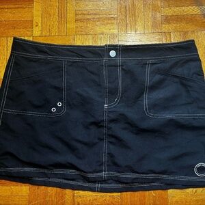 point zero y2k 90s skirt black xl